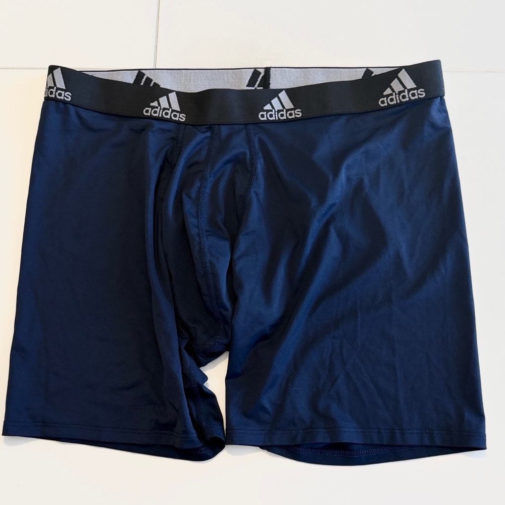 Adidas 4-pk AEROREADY 5” boxer briefs 42” Waist BLK Grey BL Microfiber NWOT - Picture 6 of 13